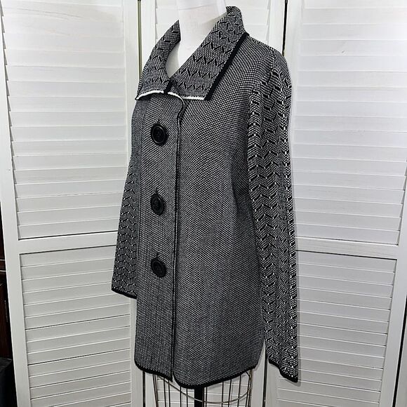 Soni Sweater Coat Size 1X Long Line - Picture 5 of 10
